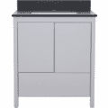 Hanleigh 30 in. Vanity with Slab Doors 